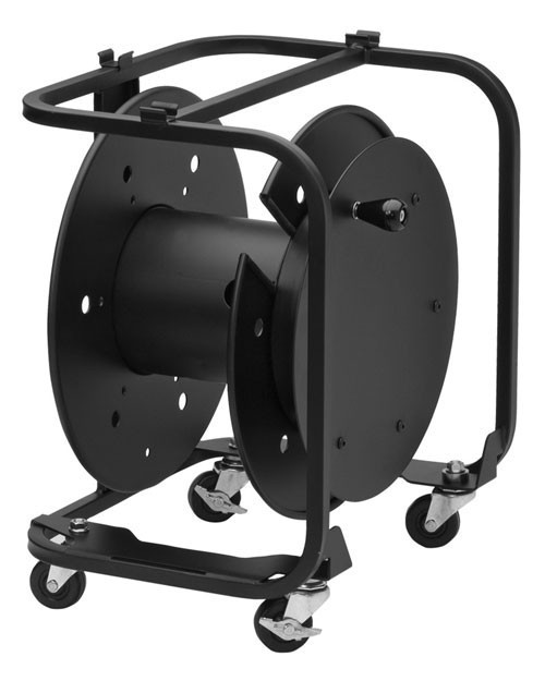 AVD-3 Portable Cable Storage Reel w/ Slotted Divider Disc - with casters