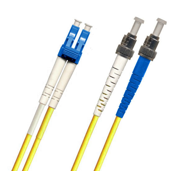 ST-LC Fiber Patch Cable, Singlemode 9/125 OS2, Duplex, yellow