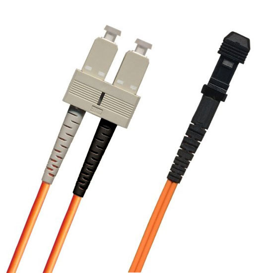 TAA Compliant Fiber Patch Cable, SC-MTRJ, UPC, Multimode 62.5/125 Micron OM1 Fiber, Duplex, 1.8mm OFNR Rated