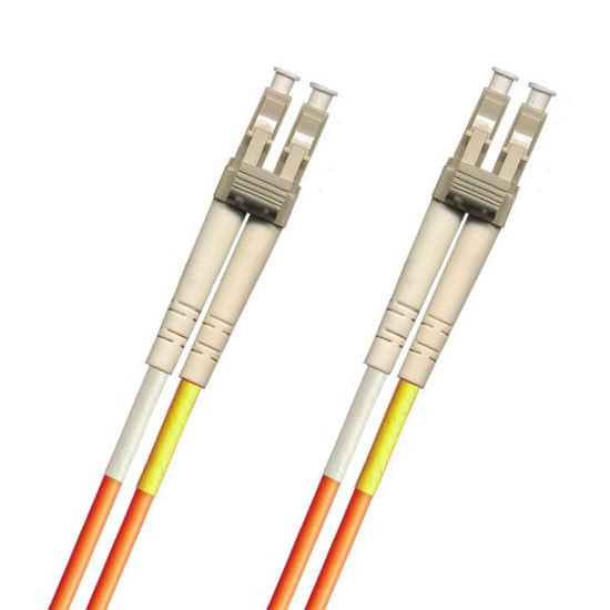 TAA Compliant Fiber Patch Cable, LC-LC, UPC, MM 62.5/125 Micron OM1 Fiber, Duplex, 1.8mm OFNR Rated
