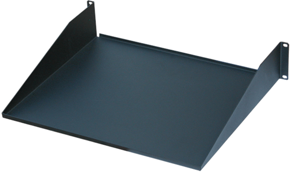 Solid , Single Sided Black Shelf - 1U, 19"W - ES0319-0110