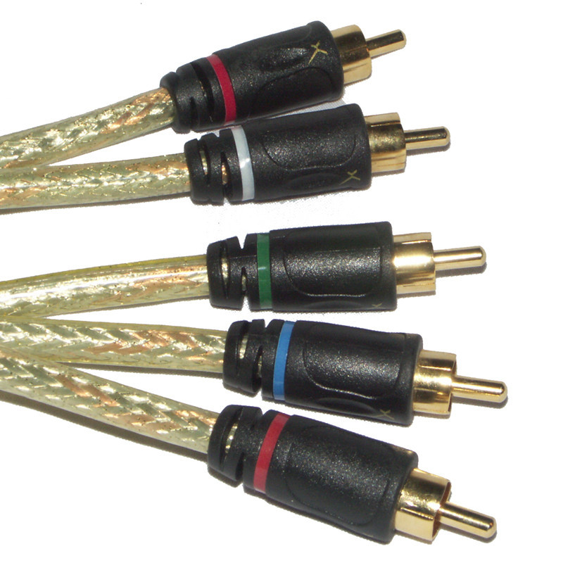 GXAV-RGBLR-03- - GoldX Hi-Def Component Video Cable Kit