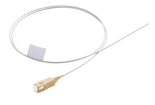 SC/PC Fiber Optic Pigtail, 50/125 Multimode OM3, Tight Buffer 900um