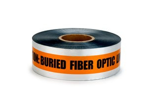 407 - Scotch® Detectable Buried Barricade Tape 407 - Caution Buried Fiber Optic Line Below