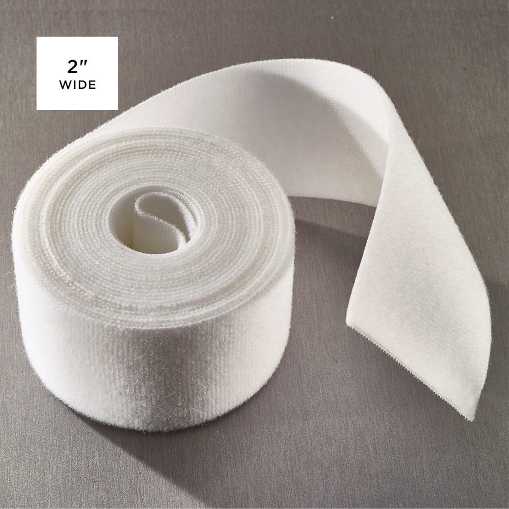 Rip-Tie WrapStrap, 2 Inch Wide, white roll