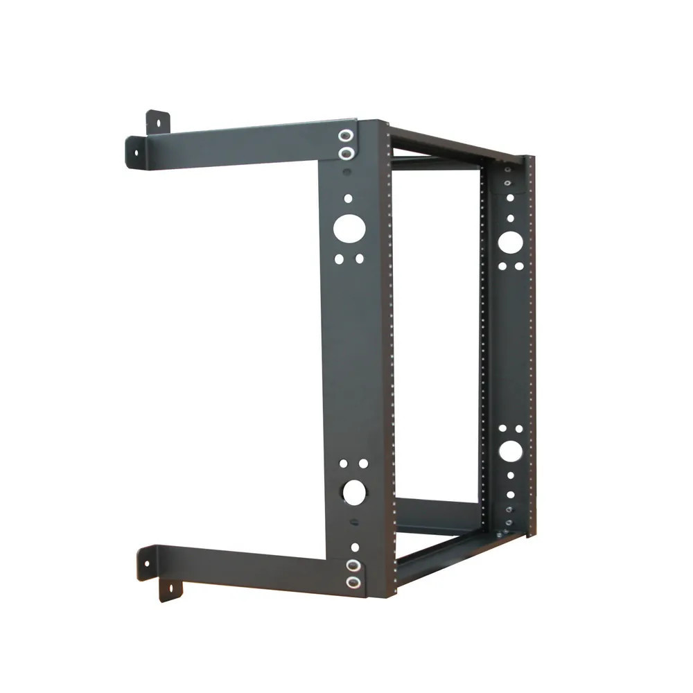 Open Frame Wall Rack, Tapped, 16 RMS