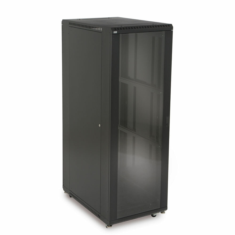 37U LINIER® Server Cabinet - 3100 Series - Glass/Vented Doors - 24 Inch Depth