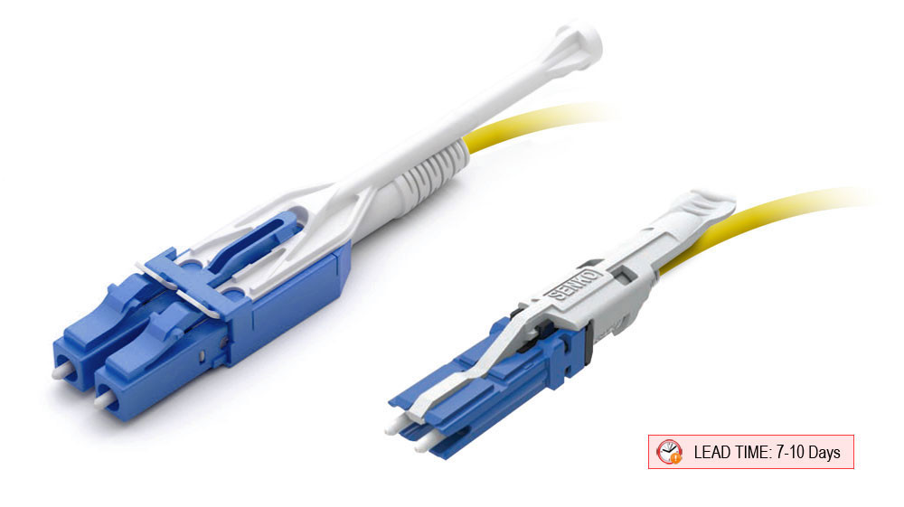 TAA Compliant Fiber Patch Cable, CS-LC, UPC, Singlemode 9/125 Micron OS2  Fiber