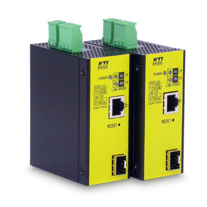 KGC-260 - Industrial Managed 10/100/1000Base-T to Dual-speed Fiber Media Converter