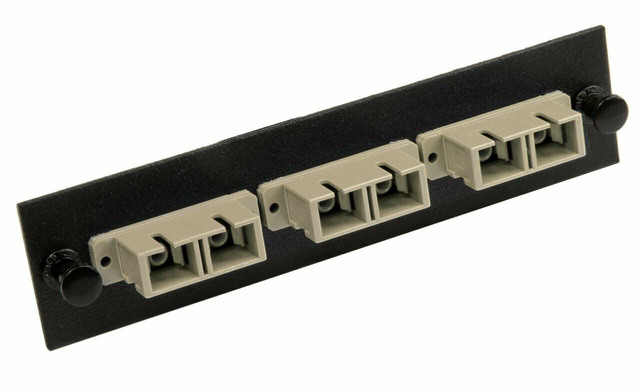 LGX & CCH Compatible Fiber Adapter Panel, 6-Fiber, SC Duplex, Zirconium Insert