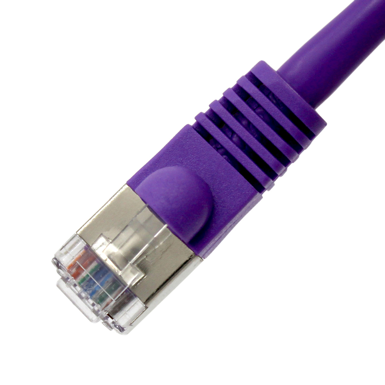 Cat6A Snagless Shielded (STP) Ethernet Cable - Purple Jacket