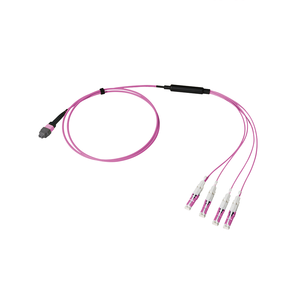 Breakout Cable, MTP® Elite/UPC to CS, OM4 Multimode 50/125 Micron, 8 Fiber