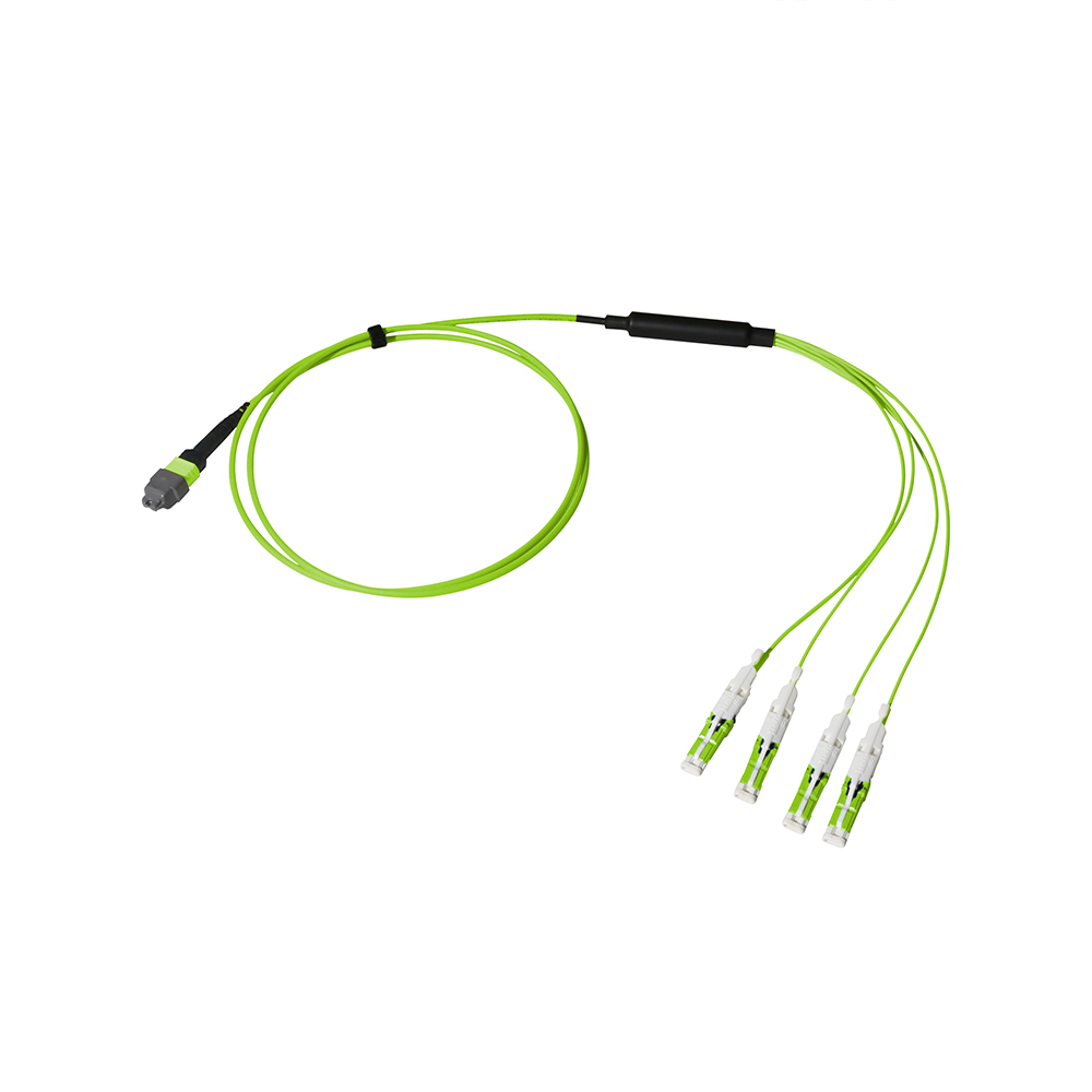 Breakout Cable, MTP® Elite/UPC to CS, OM5 Multimode 50/125 Micron, 8 Fiber CablesPlusUSA