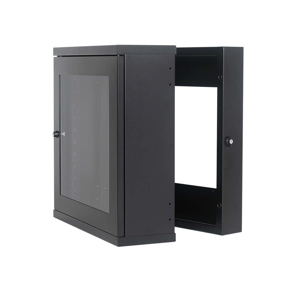 6U Swing-Out Wall-Mount Cabinet, 19 Inch