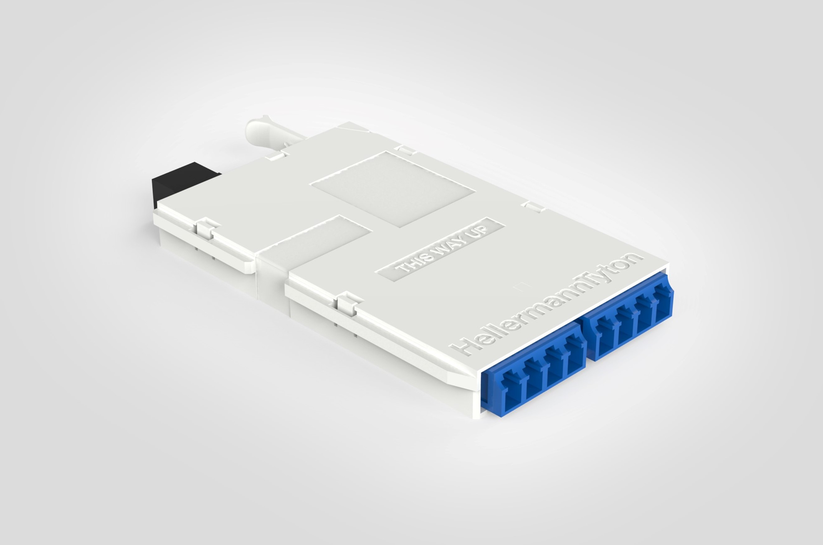 RapidNet Ultra Cassette, 8 Fiber, OS2, LC Front with 1 Rear MTP Connector