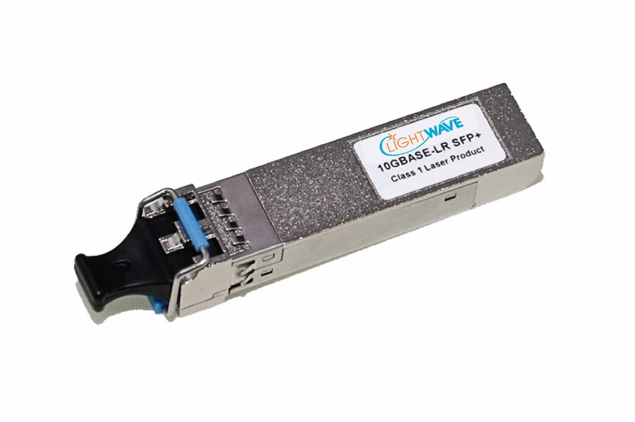 Brocade-Foundry Compatible, 10GBASE-LR SFP+ (mini-GBIC) Transceiver, 10.7 Gb/s, 10km, Single Mode, 1310, Duplex LC, 3.3V