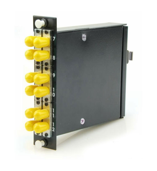 Cassette, 6 Duplex ST to 1 Male MTP/MPO, 12-Fiber | See more