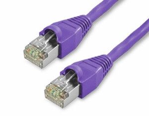 UL626SM810PR-AF - 10Ft Cat5e Snagless Shielded Ethernet Cable - Purple, 10-Pack