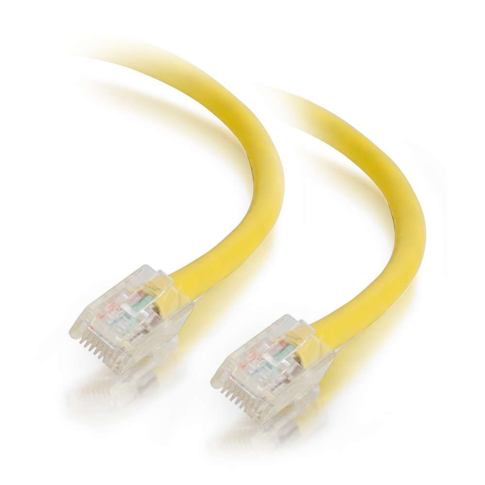 UL624-825YL - 25Ft Cat5e Non-Booted Ethernet Cable - Yellow, 10-Pack