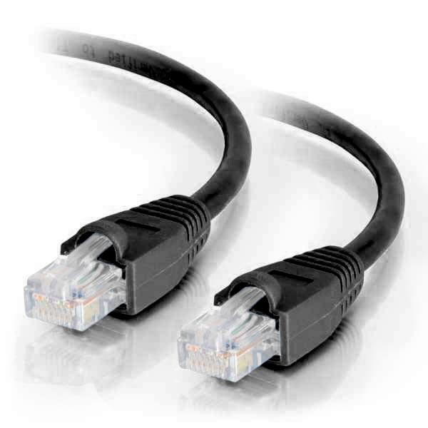 UL624M803BK-1F - 3Ft Cat5e Snagless Unshielded (UTP) Ethernet Cable - Black, 10-Pack