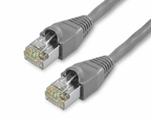 UL626SM803GY-3F - 3Ft Cat5e Snagless Shielded Ethernet Cable - Gray, 10-Pack