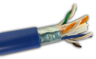 Cat5E Cable, Shielded FTP, CMR-Rated, 24AWG/4PR, 350MHz, 1000' Pull Box - Image 1