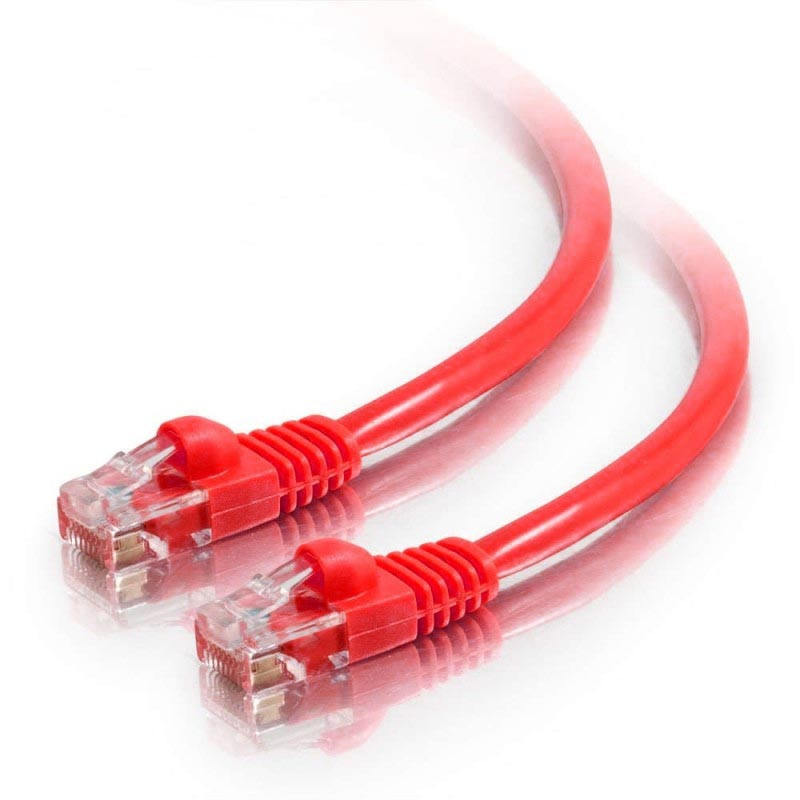 UL624M814RD-5FX - 14Ft Cat5e Crossover Snagless Ethernet Cable - Red, 10-Pack