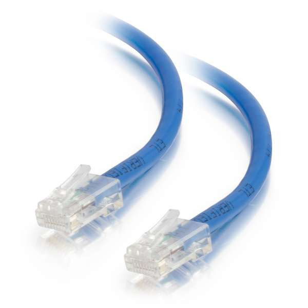 10Ft Cat6 Non-Booted Ethernet Cable - Blue, 10-Pack