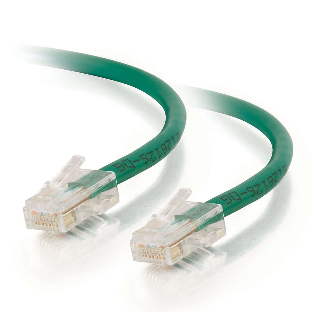 3Ft Cat6 Non-Booted Ethernet Cable - Green, 10-Pack