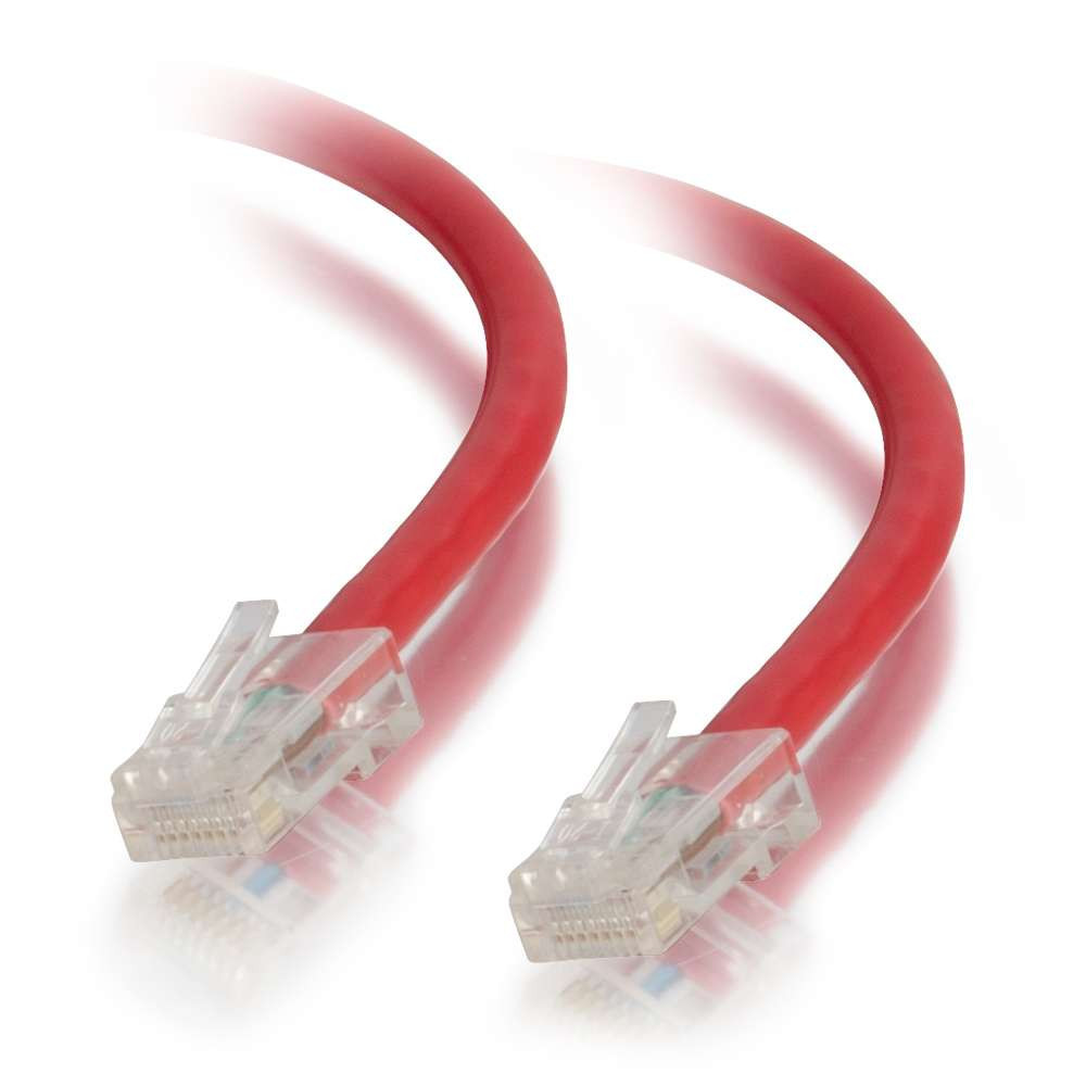 75Ft Cat6 Non-Booted Ethernet Cable - Red, 10-Pack