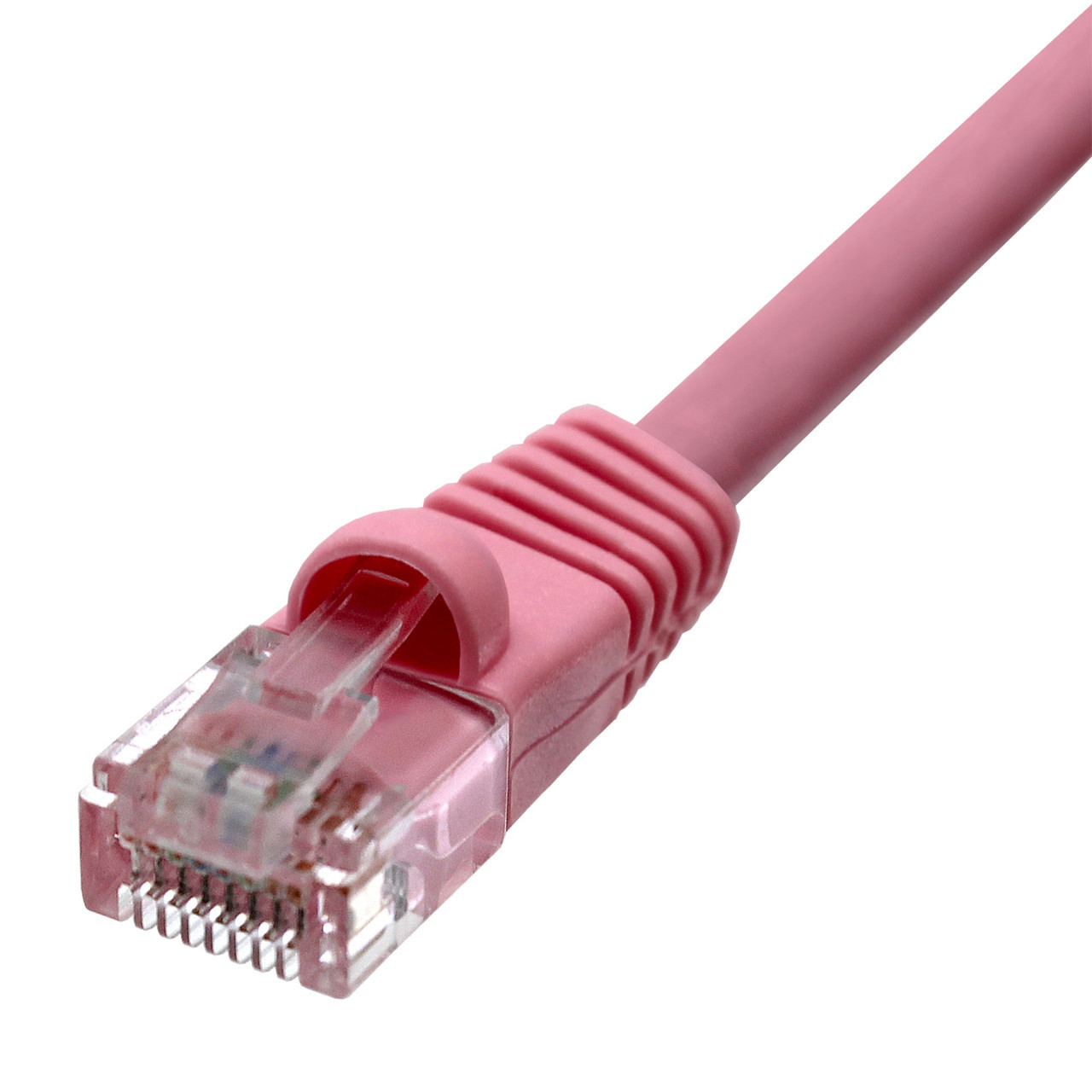 Cat6A Snagless Unshielded (UTP) Ethernet Cable - Pink Jacket