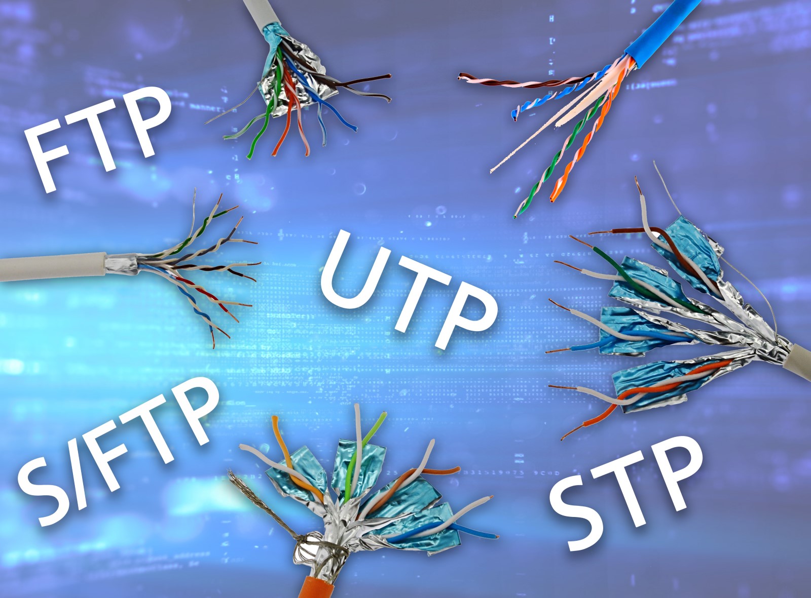 The Difference Between UTP, FTP, STP, and S/FTP Cabling