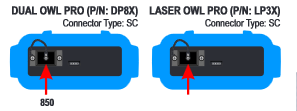 Dual Owl PRO 850 (PN:DP8x) & Laser Owl PRO 1310 (PN: LP3X)