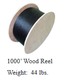 1000' Wood Reel used by 6OUTG234RB