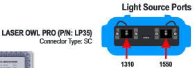 Light source ports - Laser Owl PRO 1310 (PN: LP35)