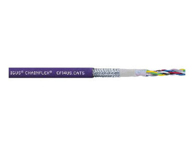 Igus Chainflex Cat5E Rugged Cable, 4PR, UV Protected, 500'