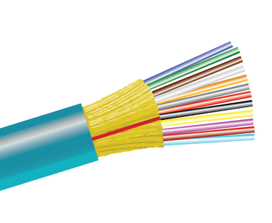 12-Fiber Ultra-Fox In/Out Dist, Riser 50/125 OM4 | Cables Plus USA