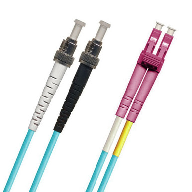 TAA Compliant Fiber Patch Cable, ST-LC MM 50/125, OM4 | CablesPlusUSA