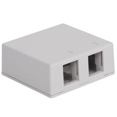 ICC 2-Port Surface Mount Box | Shop | Cables Plus USA