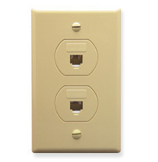 IC630S66WH - Designer Wall Plate, 2 VOICE 6P6C | Shop