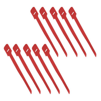 NVT-1133 - 1" x 13" Hook/Loop Cable Tie - Red (10 pack)