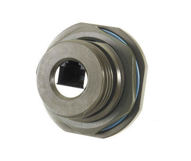 RJ-45 Jam-nut, Shielded, Sealed, Zinc Nickel | Cables Plus USA