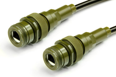 Ruggedized RJ-45 Cable, Shielded Cat5, Receptacle to Receptacle
