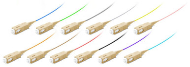 SC/PC Fiber Optic Pigtail, MM OM2, 900um 12-Pack | Cables Plus USA
