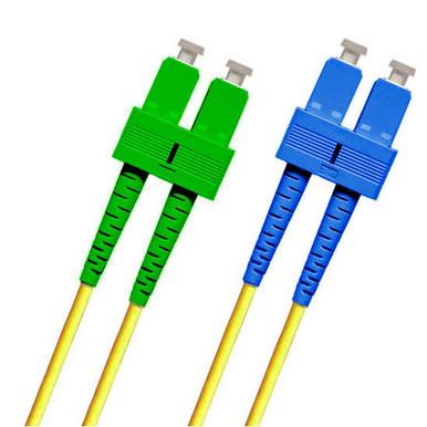 TAA Compliant Fiber Patch Cable, SM 9/125 OS2 SC/APC-SC/UPC