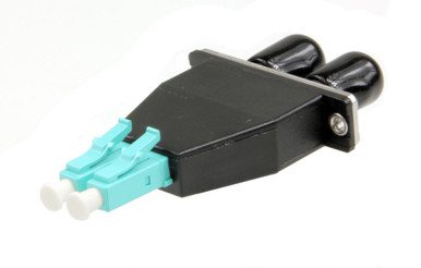ST-LC Hybrid Duplex Fiber Optic Adapter, MM OM3 | Cables Plus USA