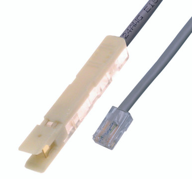 C611-205GY - Cat5e, 1-Pair, 110 to RJ45 Patch Cable, Gray, 5 Foot