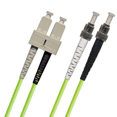 TAA Compliant Fiber Patch Cable, ST-SC FPC, PC, MM 50/125 100 Gb OM5