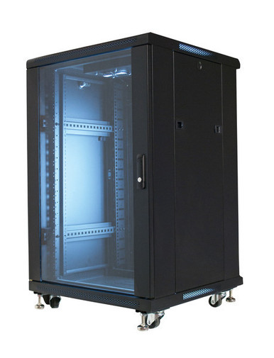 18U Floor Cabinet - Includes 2 Fan Kit | Shop | Cables Plus USA