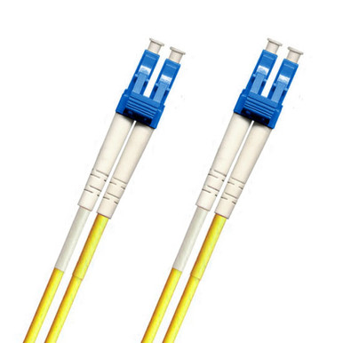 Fiber Patch Cable, Armored LSZH Simplex, LC/LC, Yellow, 2M